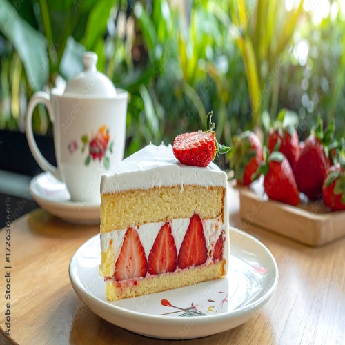 Strawberry Cream Cake Adapted